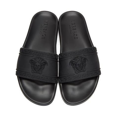 versace flip flops mens price|versace slides men sale.